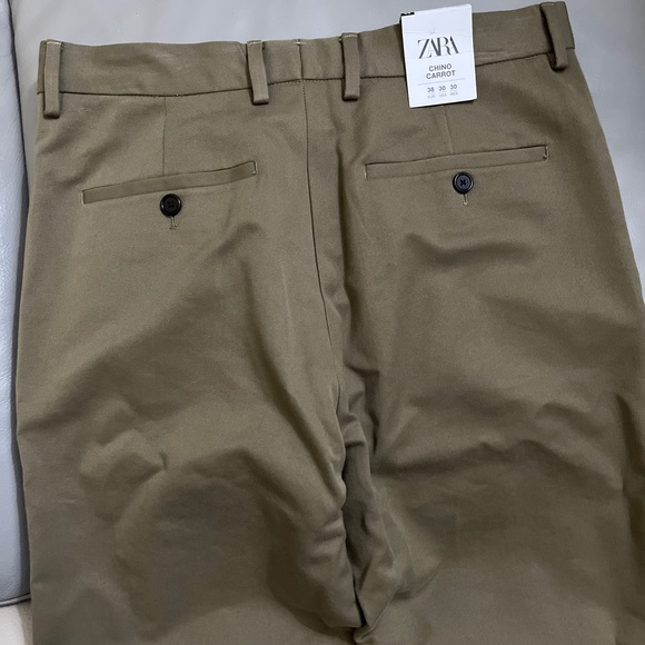 NWT - Zara Women’s Cotton Blended Chino Pants - US Size 30 - Picture 5 of 7